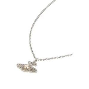 VIVIENNE WESTWOOD Planet Pendant Necklace with Central Pearl